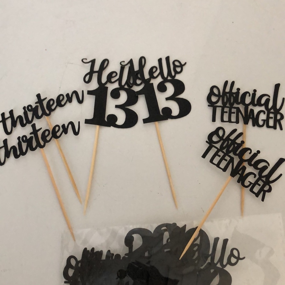 🎂 Teenager decoration set